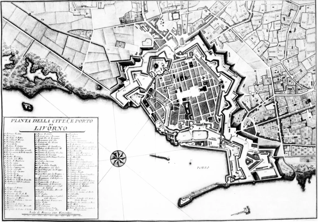 Livorno Mappa 1802